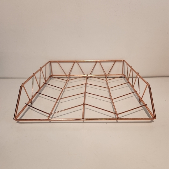 Other - Unbranded Rose Gold Wire File Tray Organizer